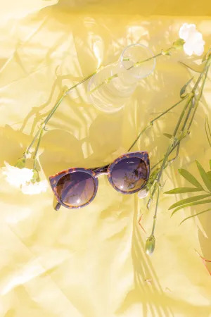 Gold Rim Cat Eye Sunglasses