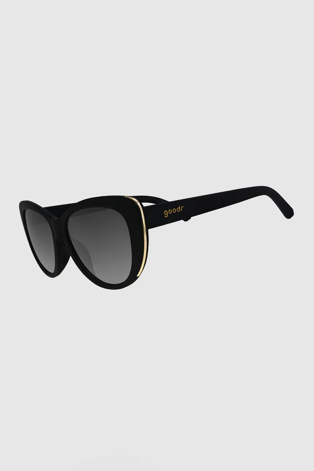 goodr It's Noir, Darling Sunglasses in Black | G00279-GG-BK1-GR