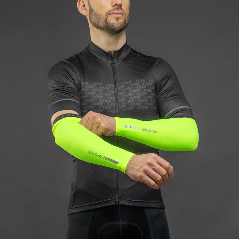 GripGrab Thermal Arm Warmer Hi-Vis