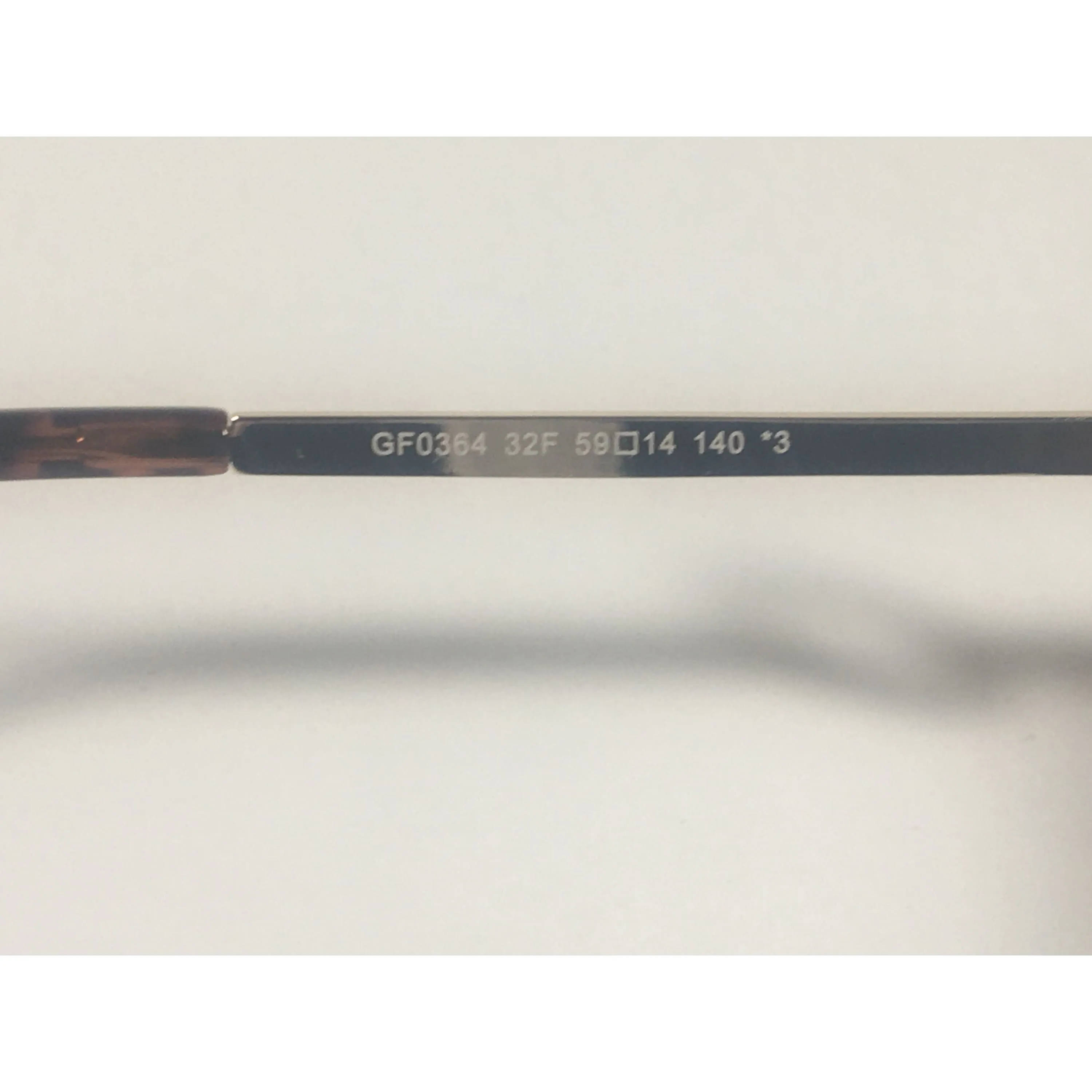 Guess Aviator Sunglasses Gold Frame Brown Gradient Lens GF0364 32F