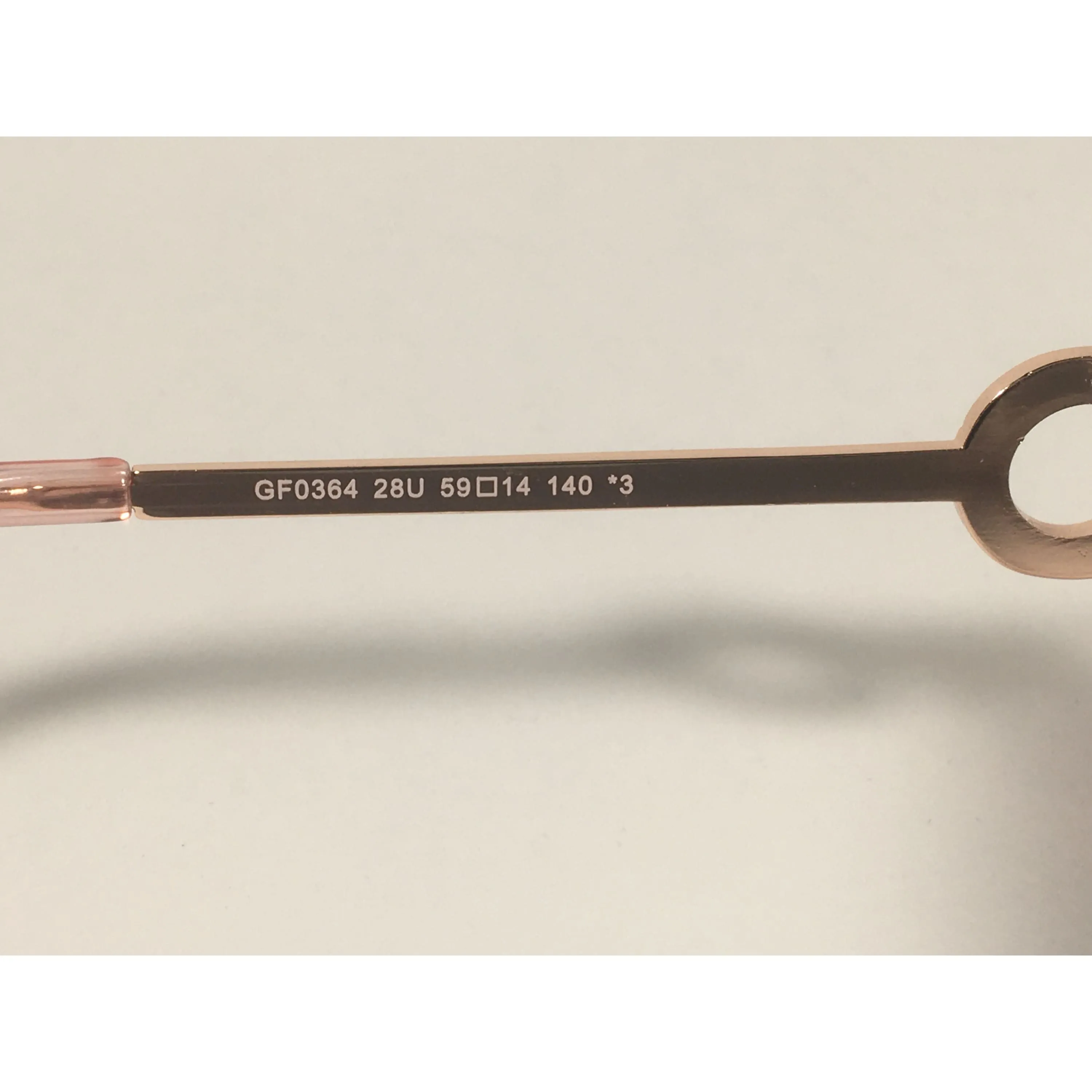Guess Aviator Sunglasses Rose Gold Frame Silver Mirror Lens GF0364 28U