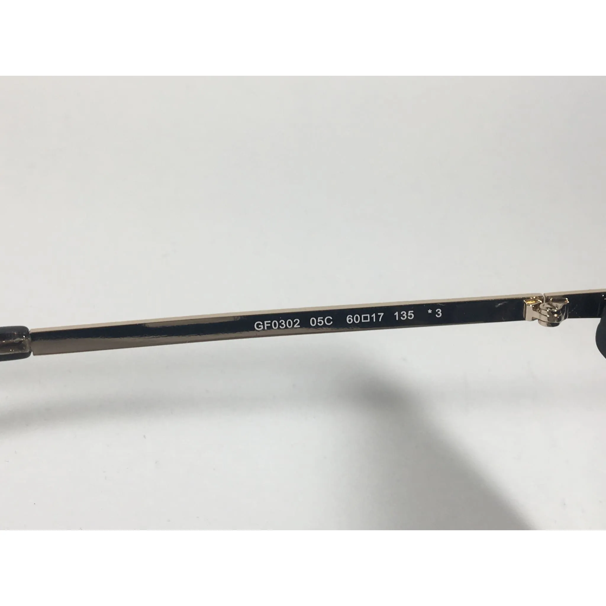 Guess Oversized Designer Sunglasses Black Crystal and Gold Silver Mirror Lens GF0302 05C