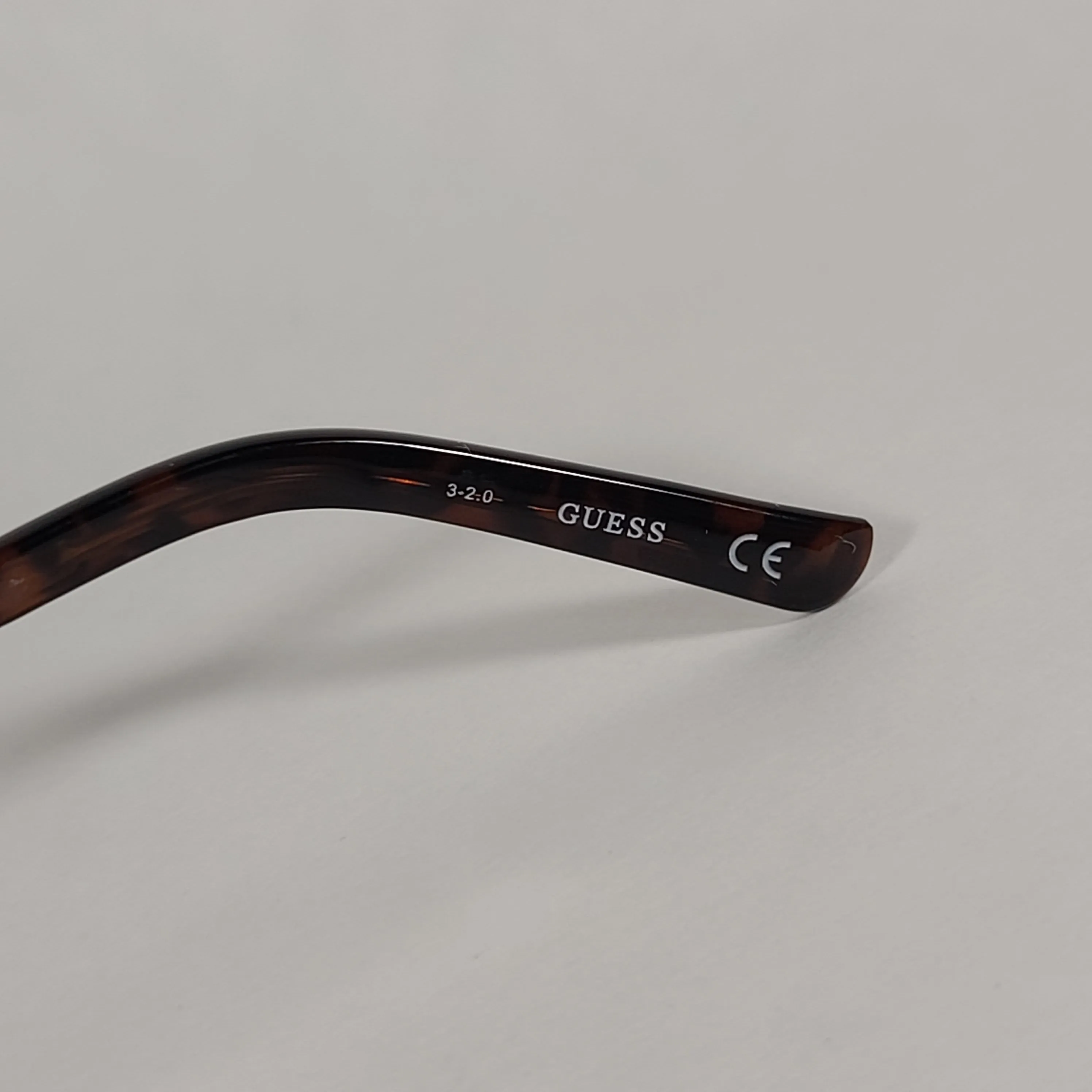 Guess Rimless Sunglasses Gold Tone  Frame Metal Brown Gradient Lens GF0388 32F