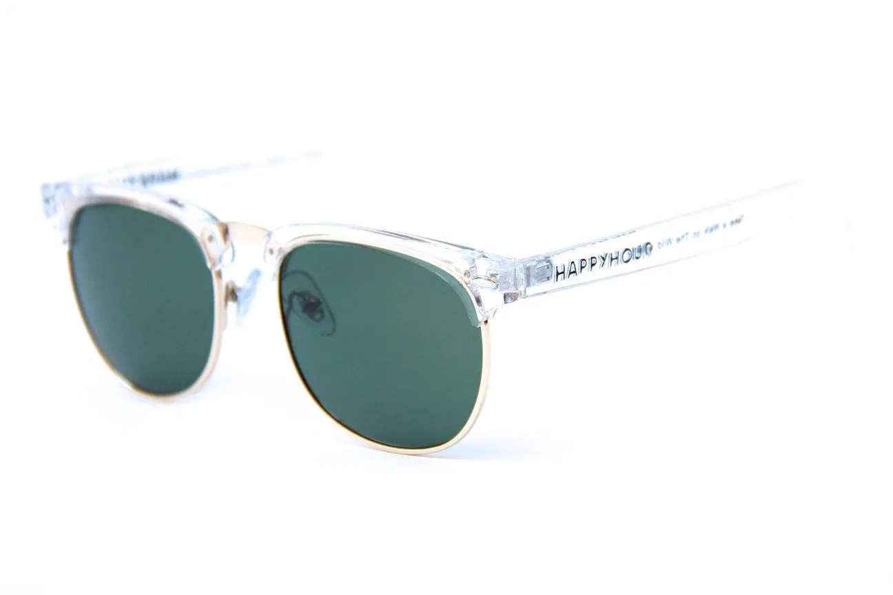 Happy Hour - G2 Sunglasses Clear/Gold/G15 Lens
