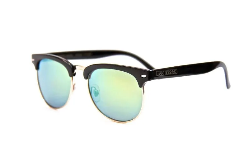 Happy Hour Herman G2 Sunglasses Black Gold Mirror Lens