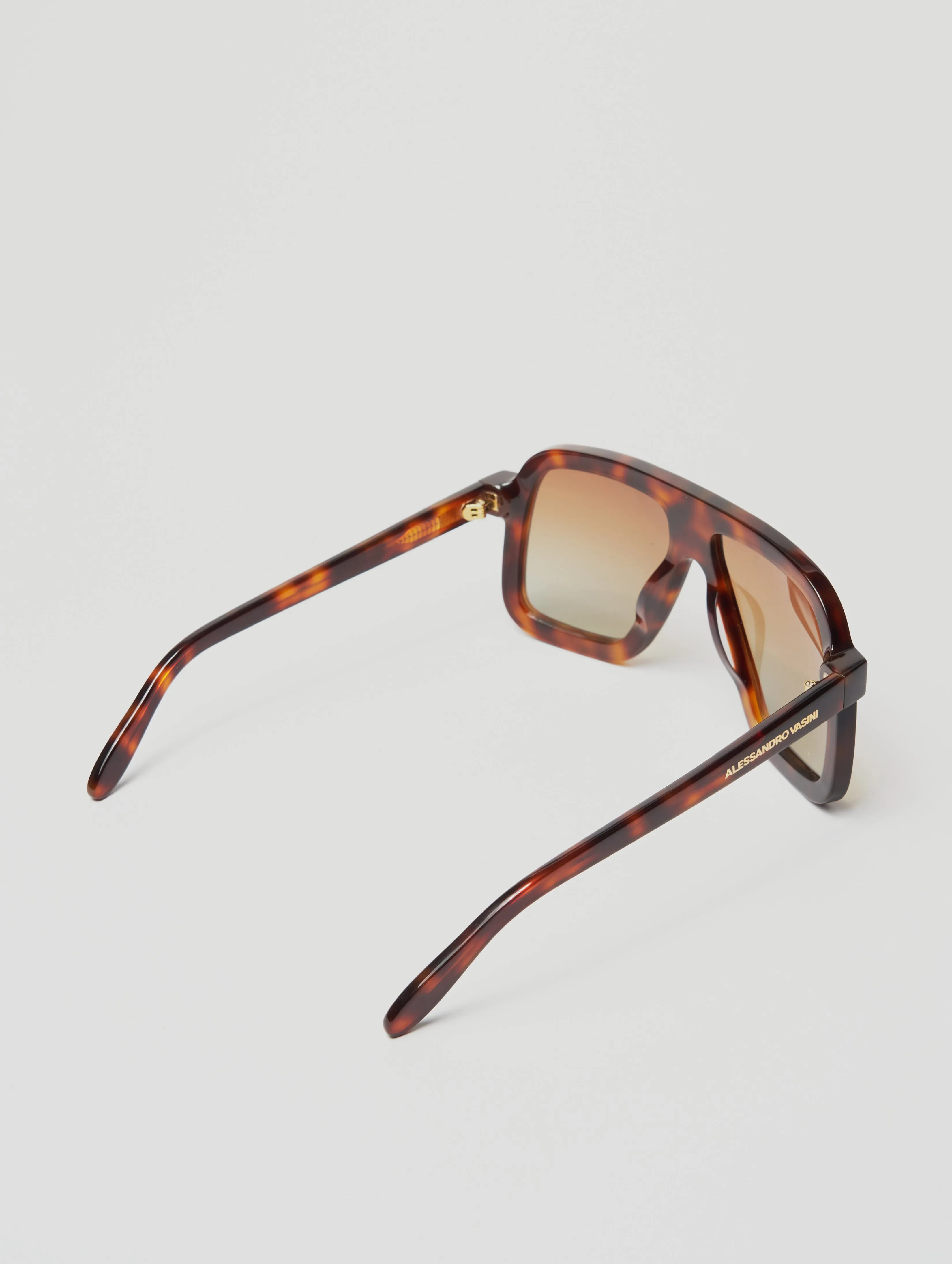 HARRISON GIANT SQUARE SUNGLASSES IN HAVANA-BROWN