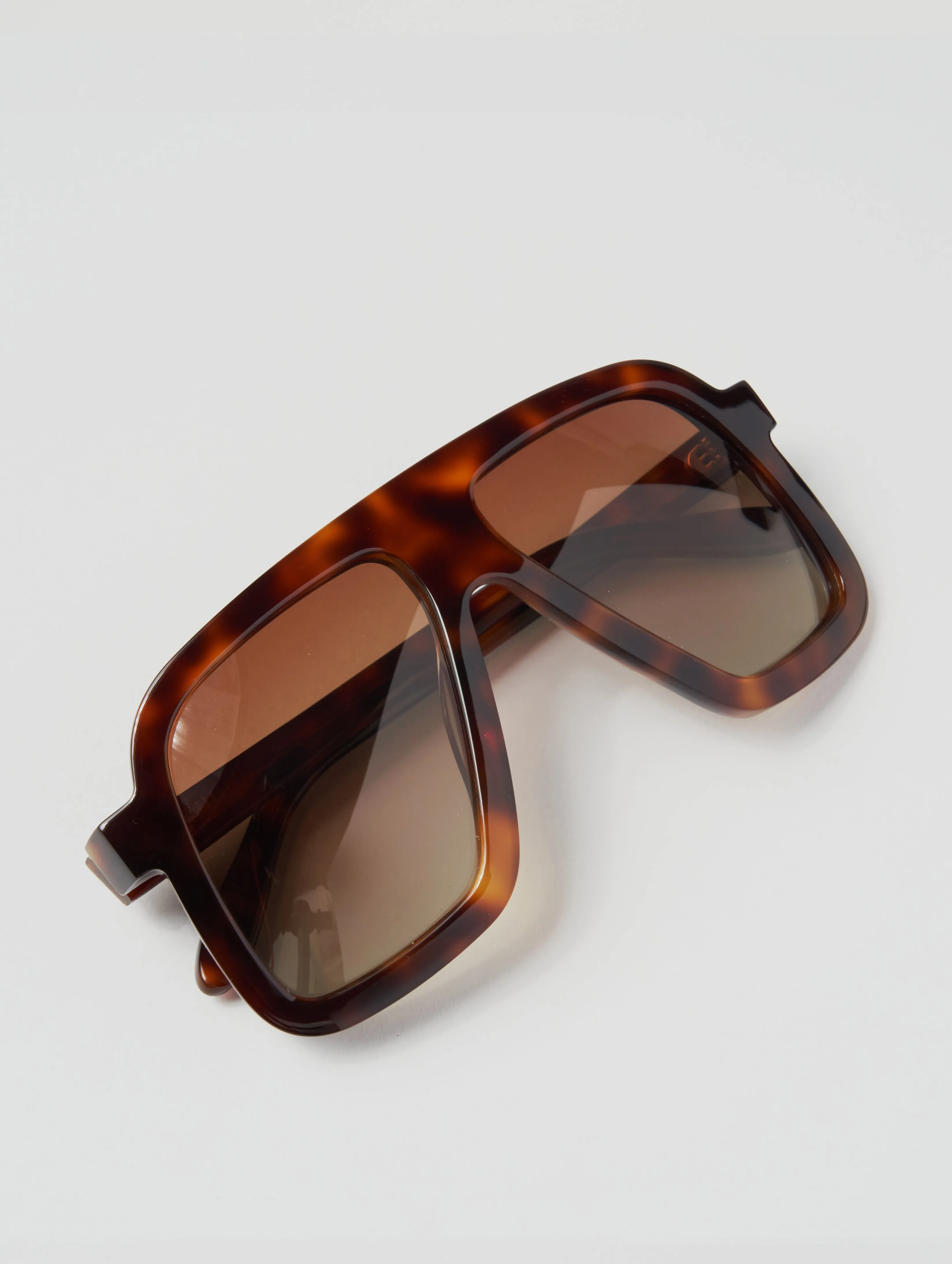 HARRISON GIANT SQUARE SUNGLASSES IN HAVANA-BROWN