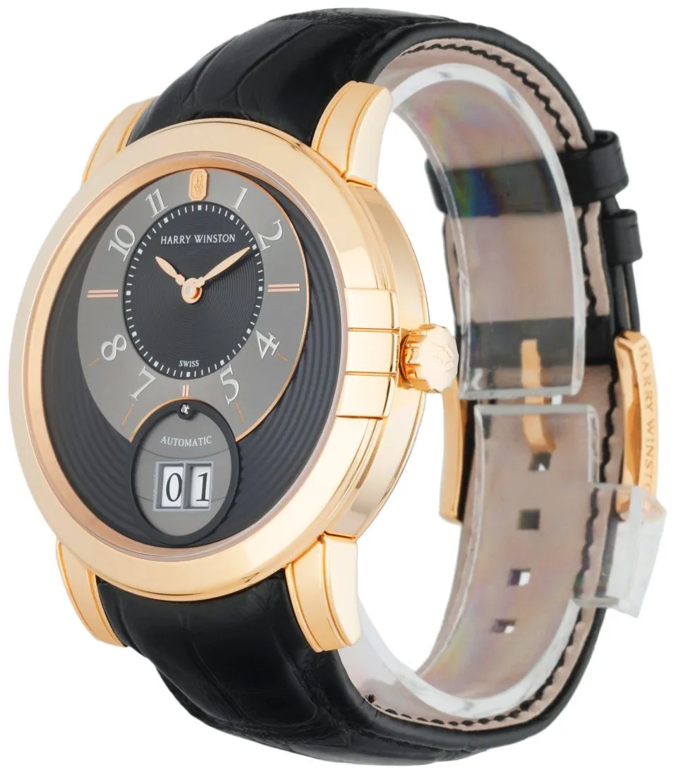Harry Winston Midnight Big Date 450/MABD4ZRL.K 18K Rose Gold  Box Papers