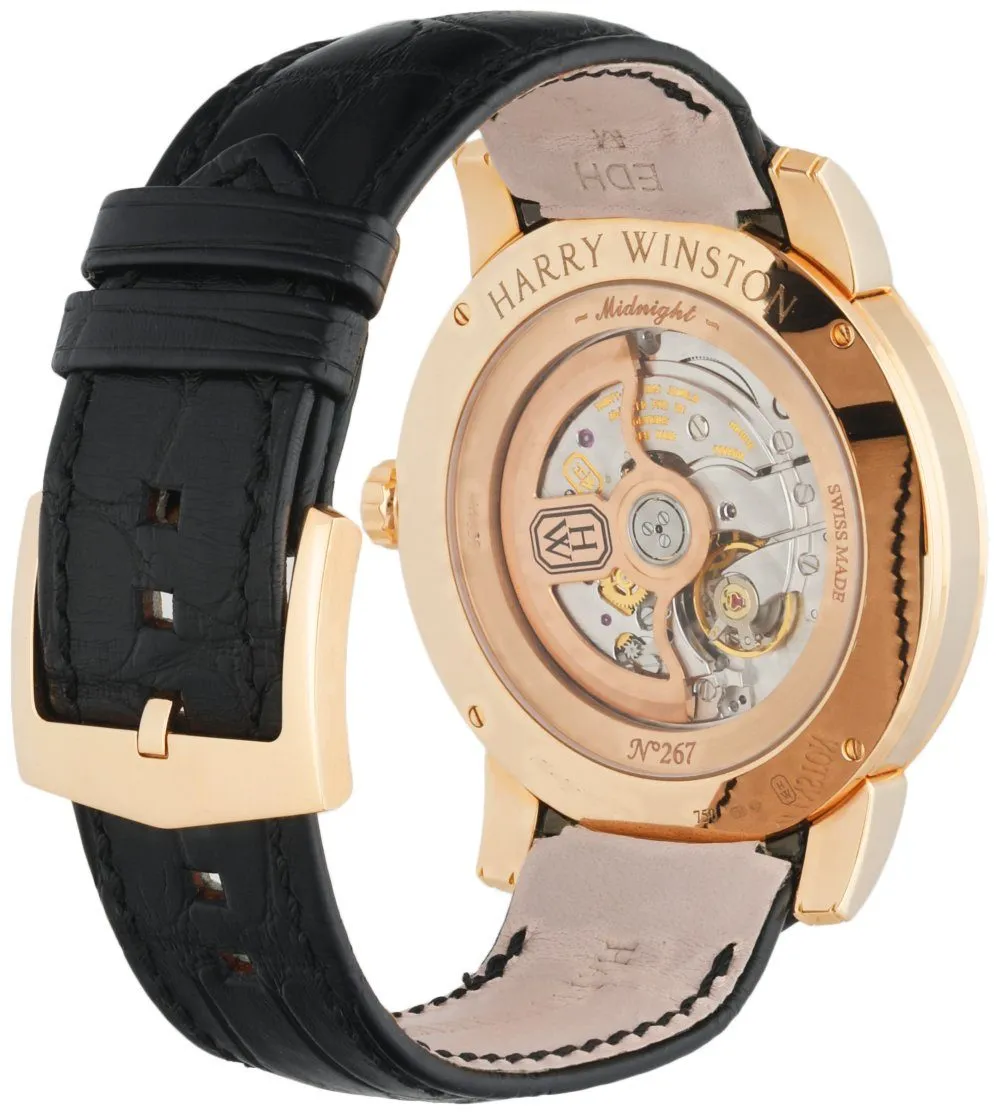 Harry Winston Midnight Big Date 450/MABD4ZRL.K 18K Rose Gold  Box Papers