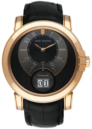 Harry Winston Midnight Big Date 450/MABD4ZRL.K 18K Rose Gold  Box Papers