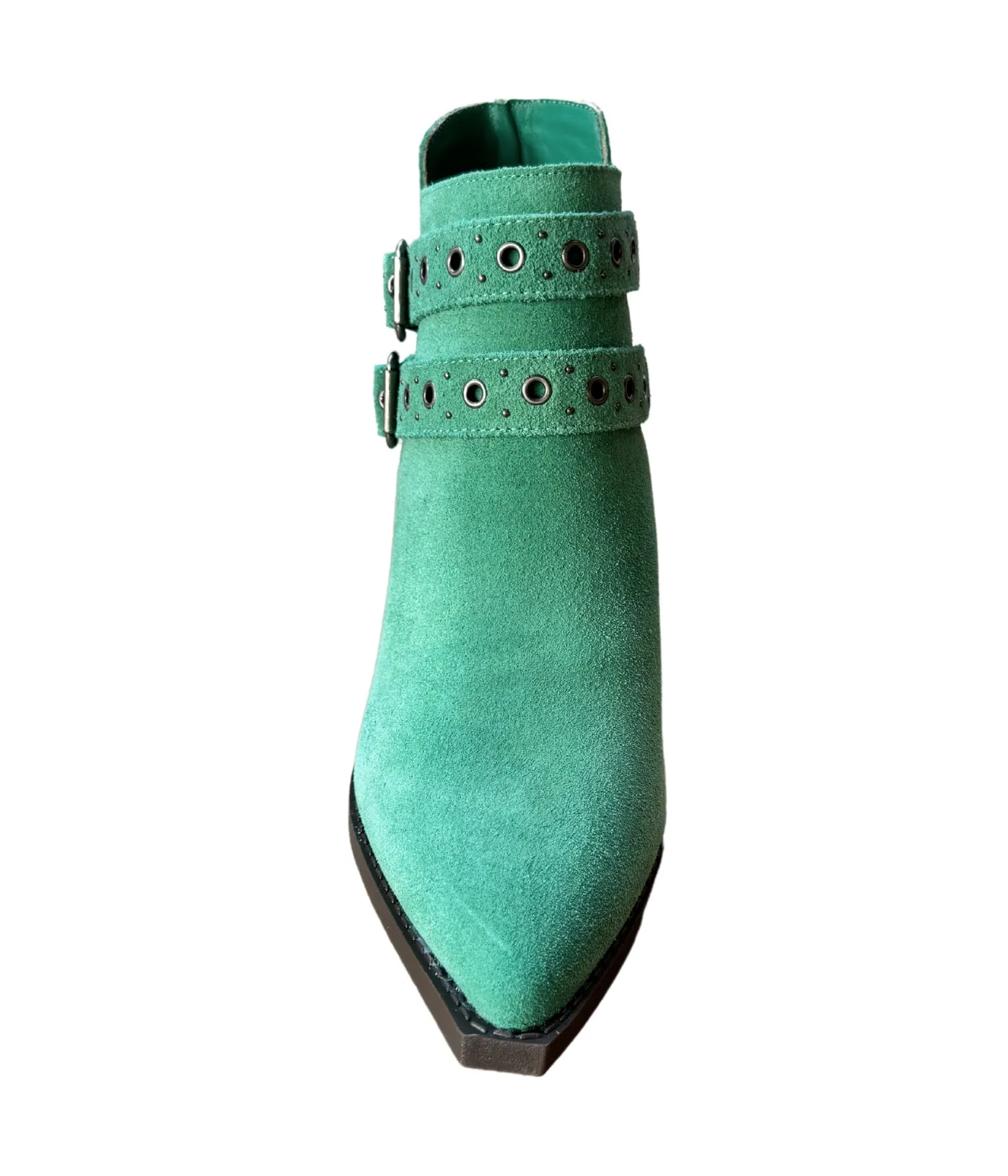 Hazel Blues® |  Elsa Leather Ankle Boot in Teal