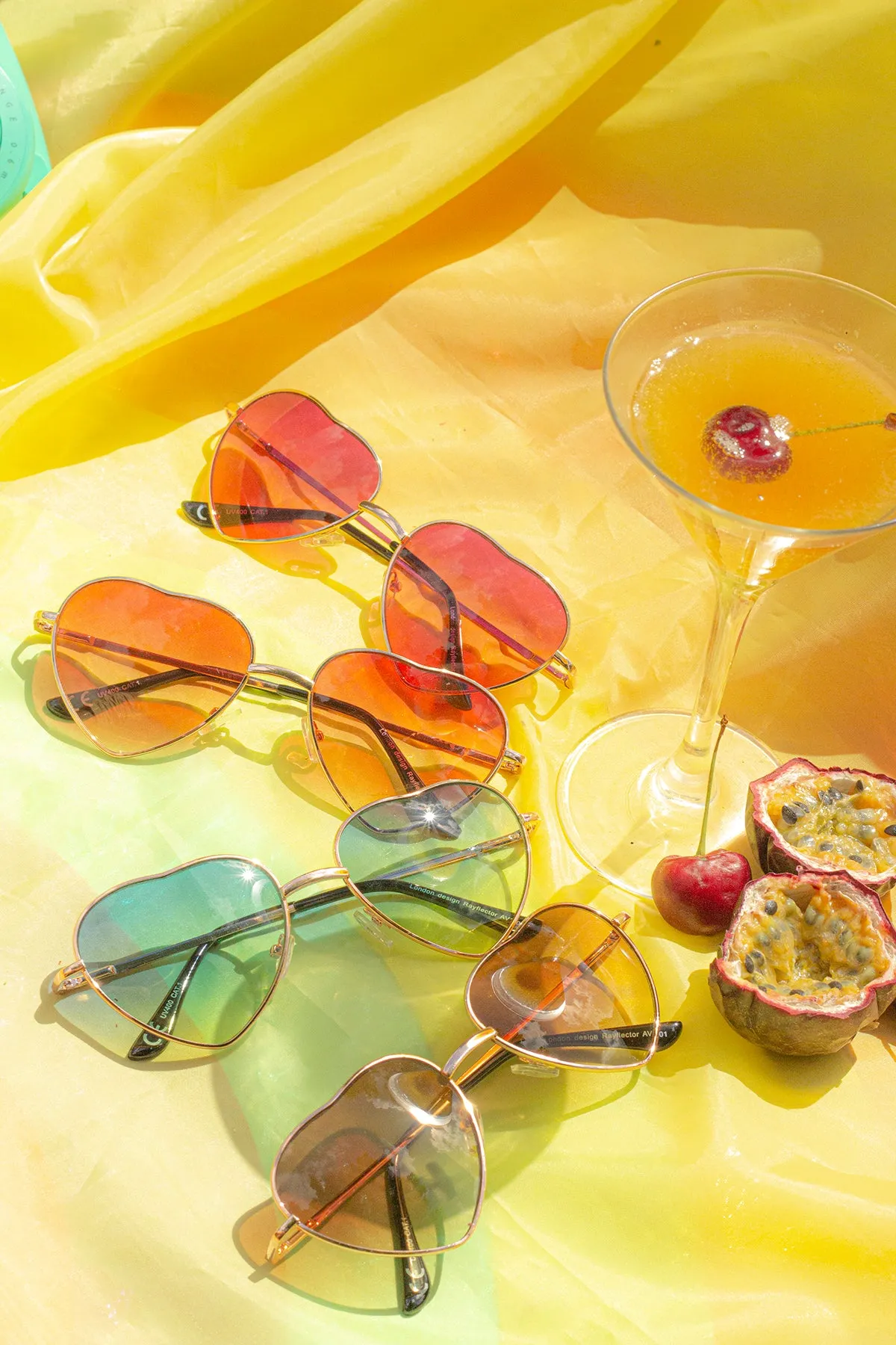 Heart Wire Frame Sunglasses