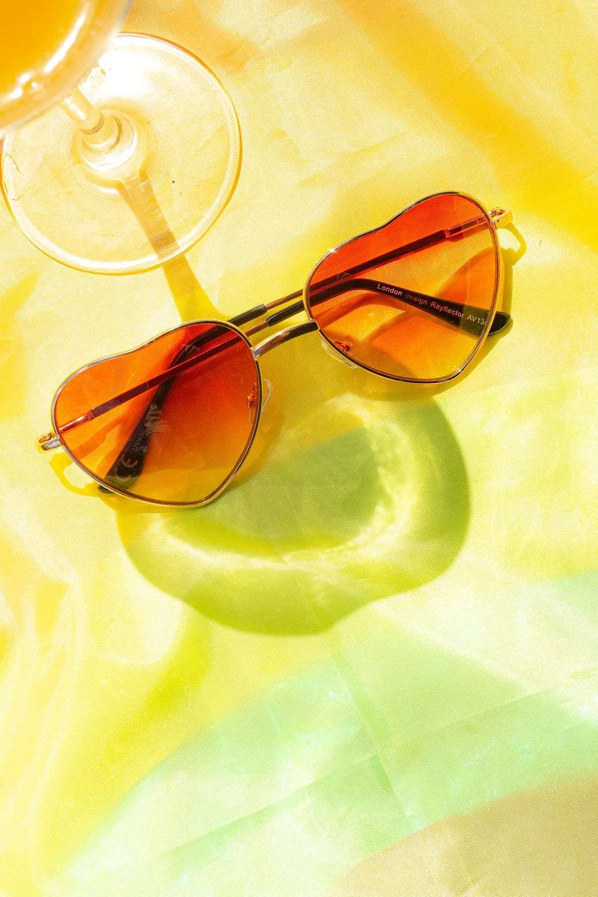Heart Wire Frame Sunglasses