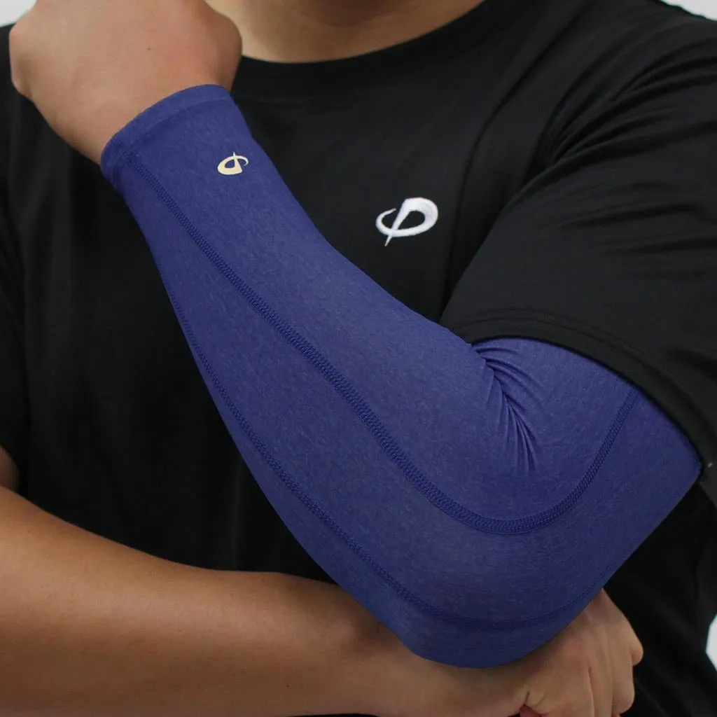 HEATHER TITANIUM COMPRESSION ARM SLEEVE