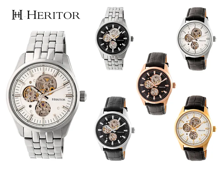 Heritor Automatic Stanley Semi-Skeleton Watch