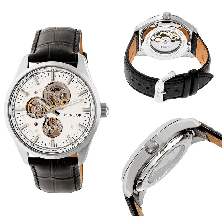 Heritor Automatic Stanley Semi-Skeleton Watch