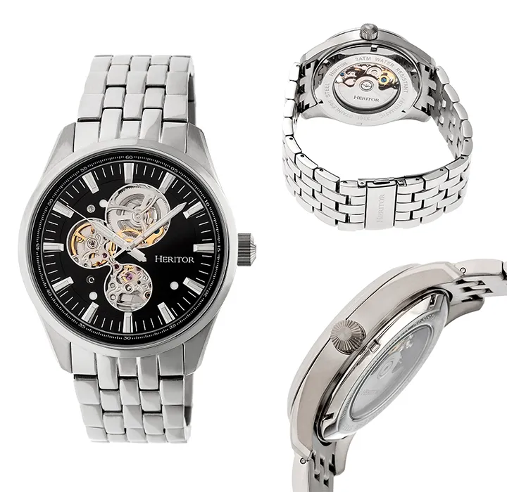 Heritor Automatic Stanley Semi-Skeleton Watch