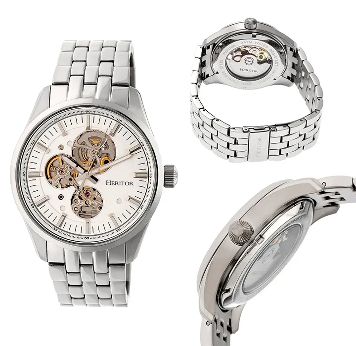 Heritor Automatic Stanley Semi-Skeleton Watch