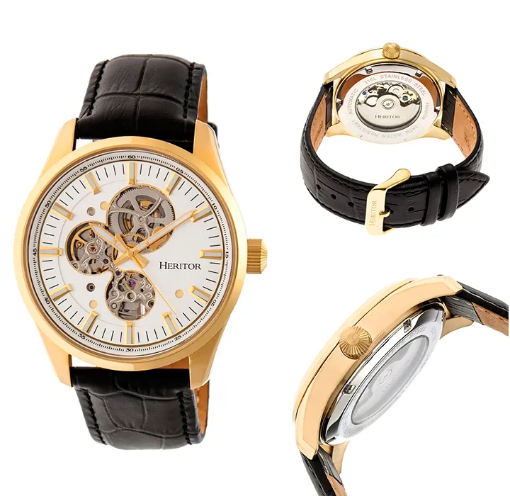 Heritor Automatic Stanley Semi-Skeleton Watch