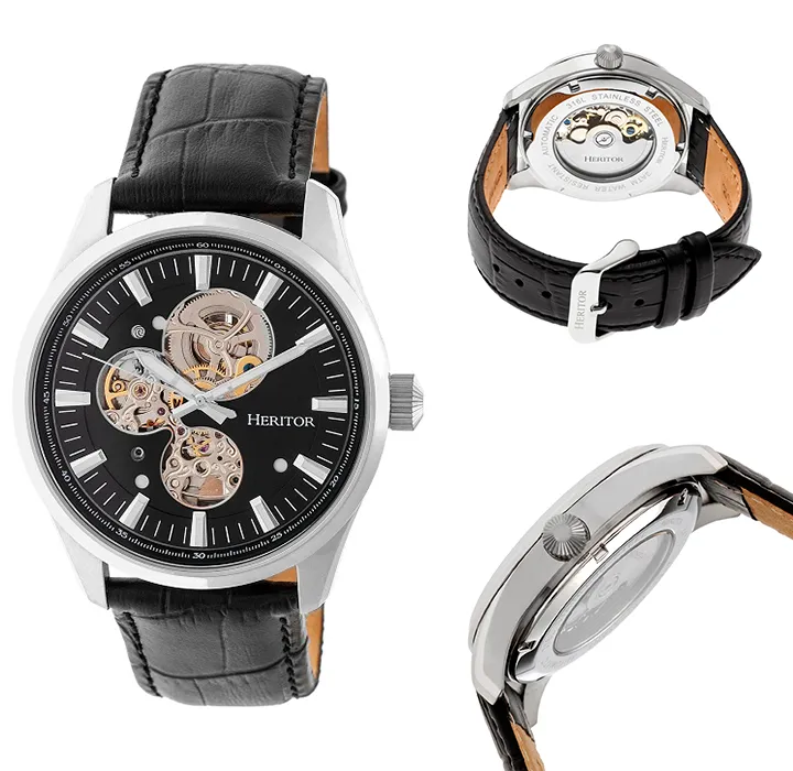 Heritor Automatic Stanley Semi-Skeleton Watch