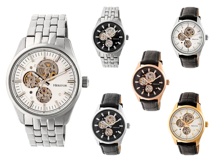 Heritor Automatic Stanley Semi-Skeleton Watch