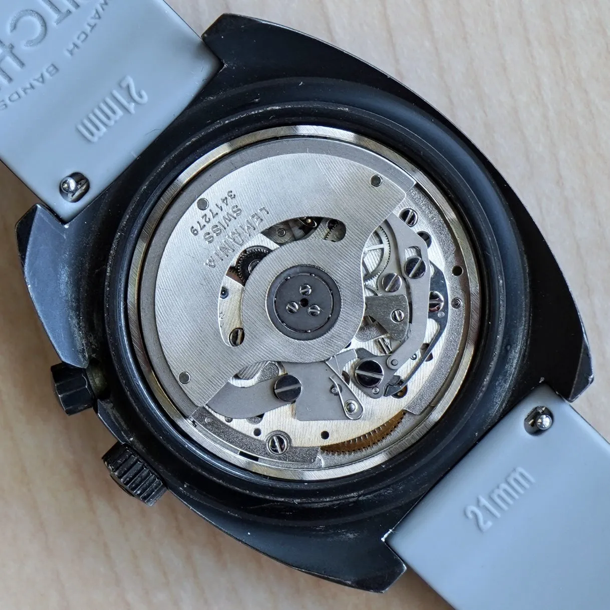 HEUER Regatta Automatic Watch 134.601 Automatic Wristwatch Black PVD-Coated Steel