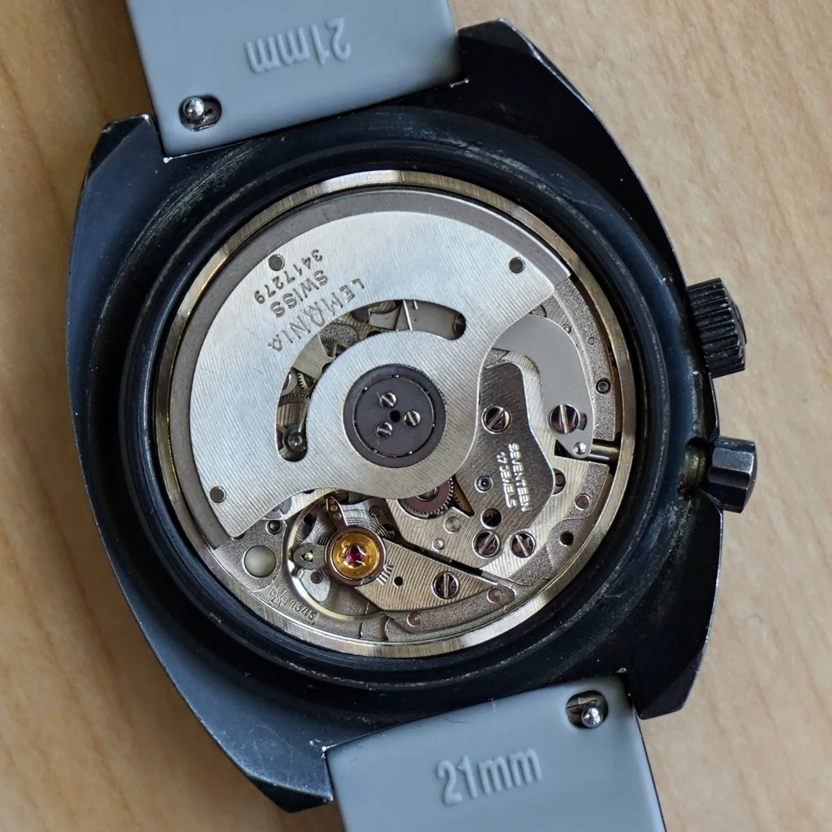 HEUER Regatta Automatic Watch 134.601 Automatic Wristwatch Black PVD-Coated Steel