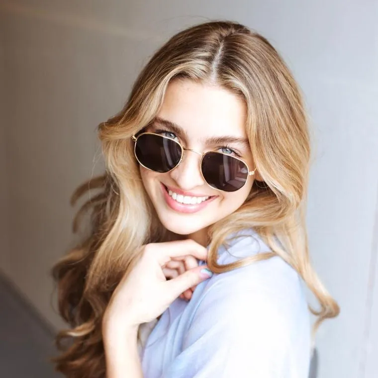 Hexagon Frame Sunglasses