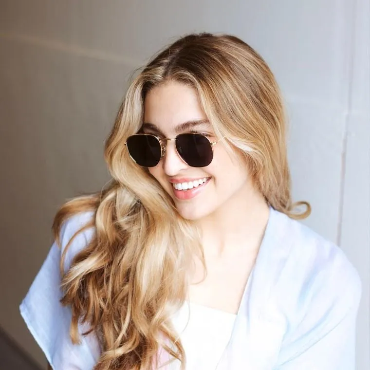 Hexagon Frame Sunglasses