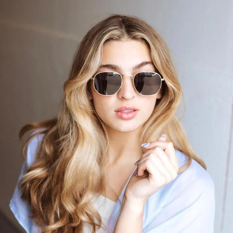 Hexagon Frame Sunglasses