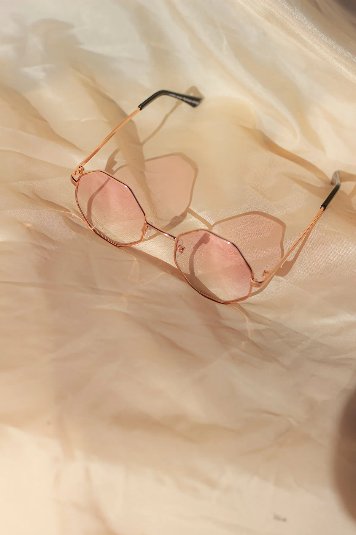 Hexagon Metal Frame Sunglasses