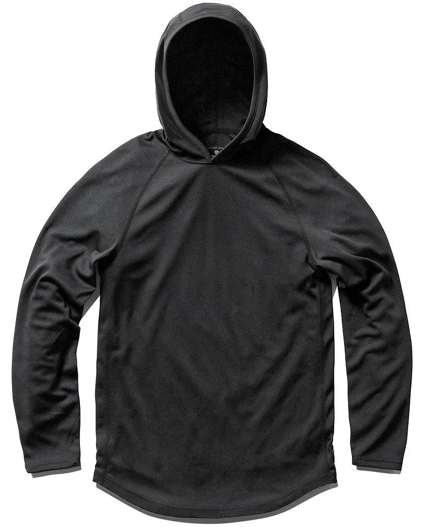 Honeycomb Mesh Pullover Hoody Black