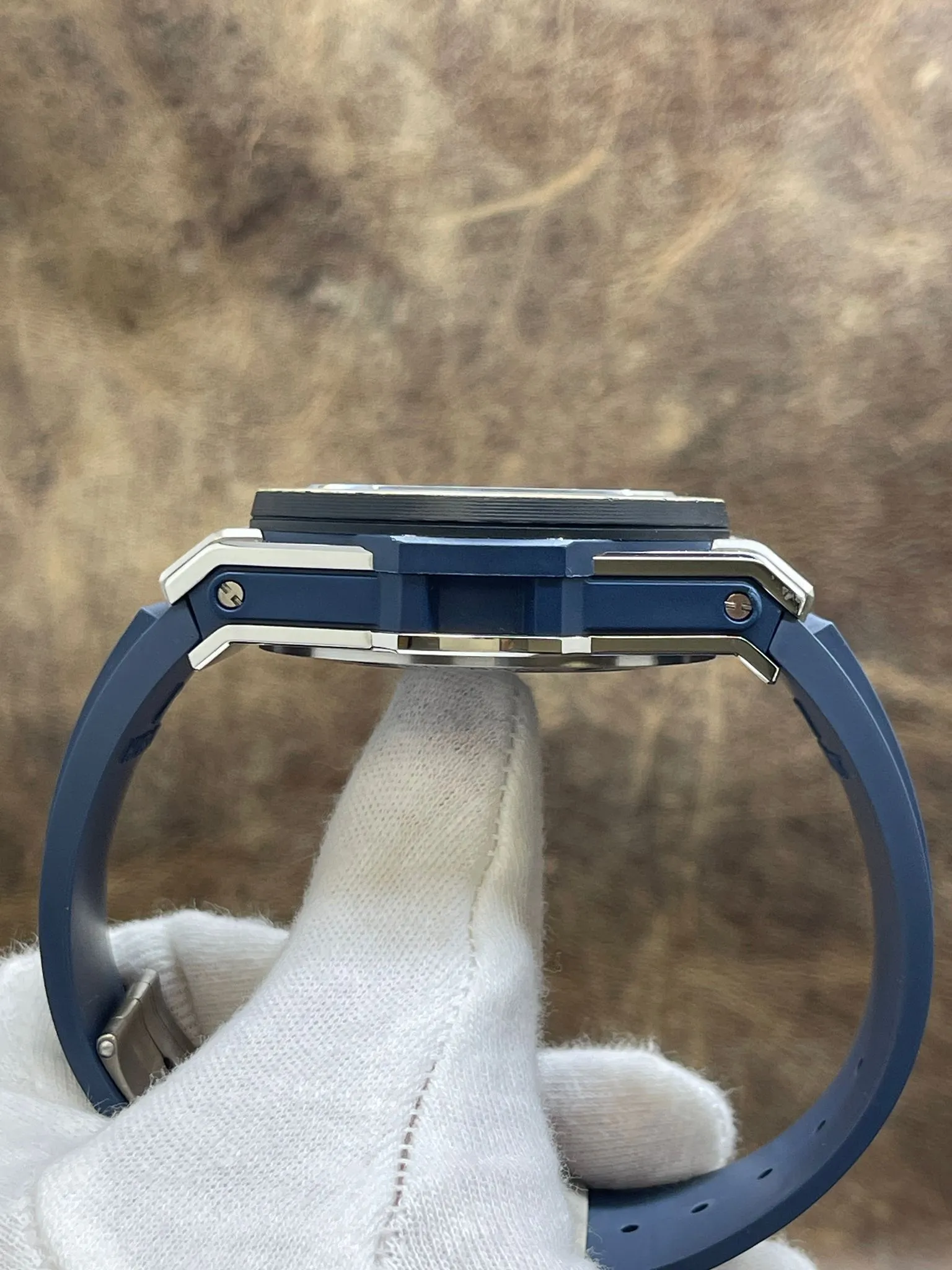 Hublot Big Bang Unico Chronograph Italy Teak Independent 100pcs L.E 411.NQ.5129.NR.ITI19 Blue Skeleton Dial Automatic Men's Watch