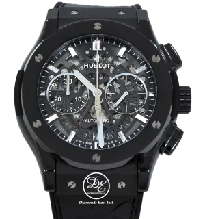 Hublot Fusion Aerofusion Black Magic Chronograph Skeleton Dial 525.CM.0170.LR BOX/PAPERS