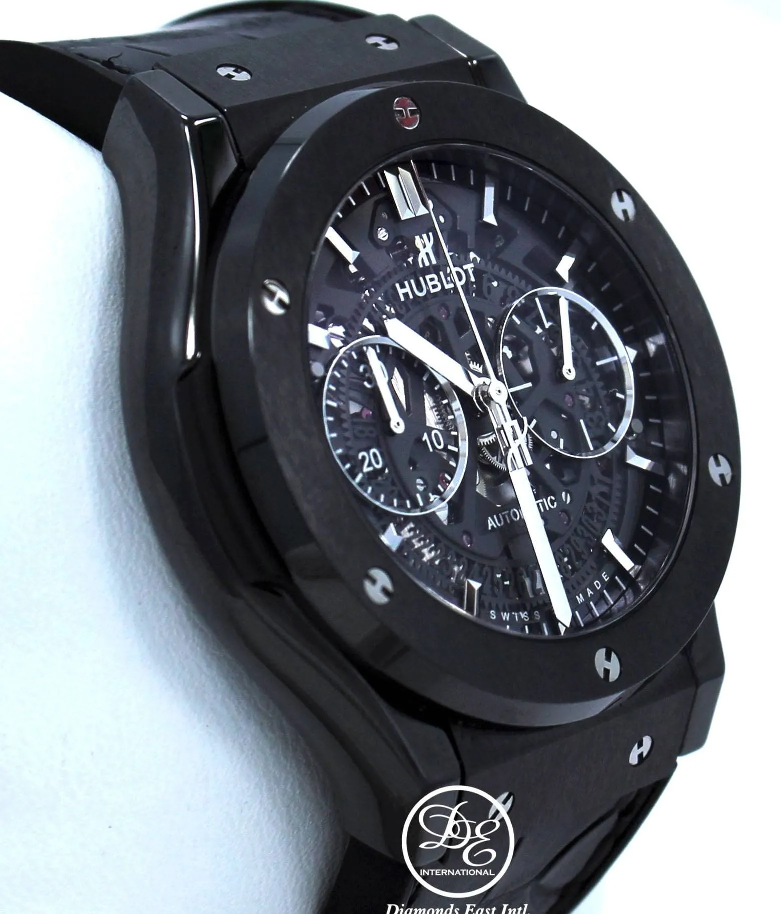 Hublot Fusion Aerofusion Black Magic Chronograph Skeleton Dial 525.CM.0170.LR BOX/PAPERS
