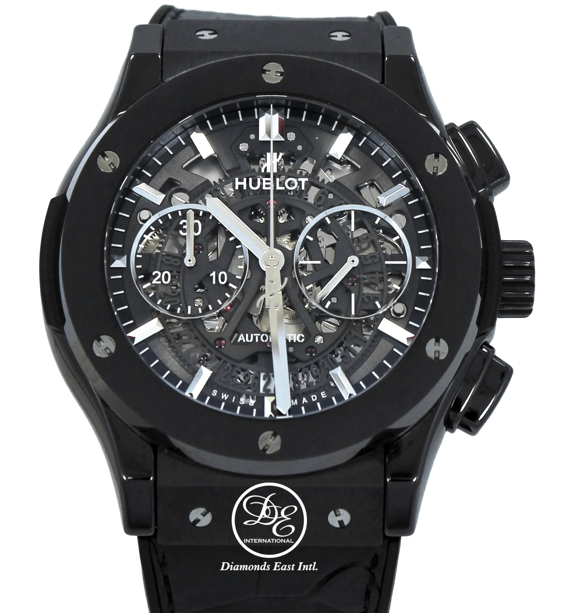 Hublot Fusion Aerofusion Black Magic Chronograph Skeleton Dial 525.CM.0170.LR BOX/PAPERS