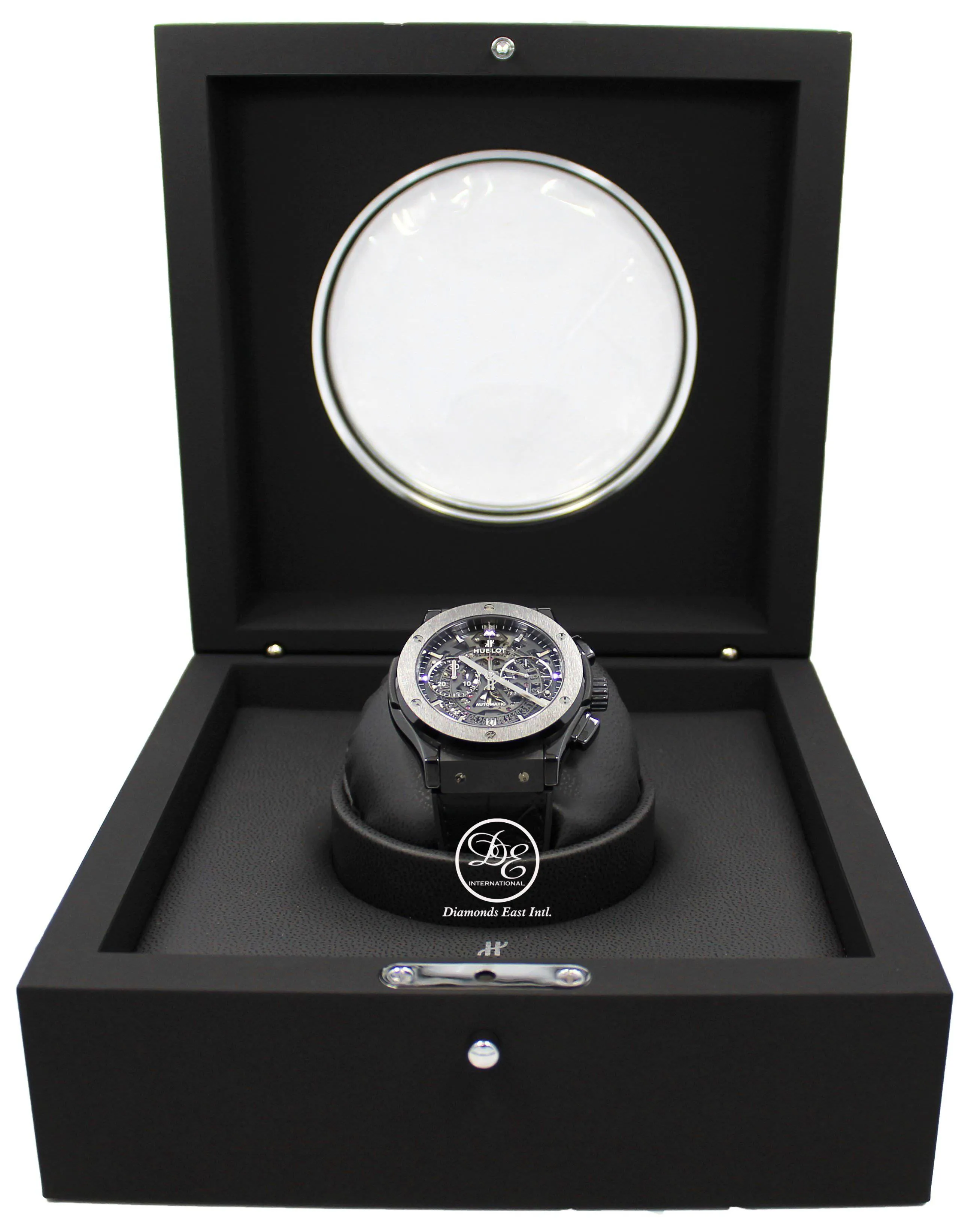 Hublot Fusion Aerofusion Black Magic Chronograph Skeleton Dial 525.CM.0170.LR BOX/PAPERS