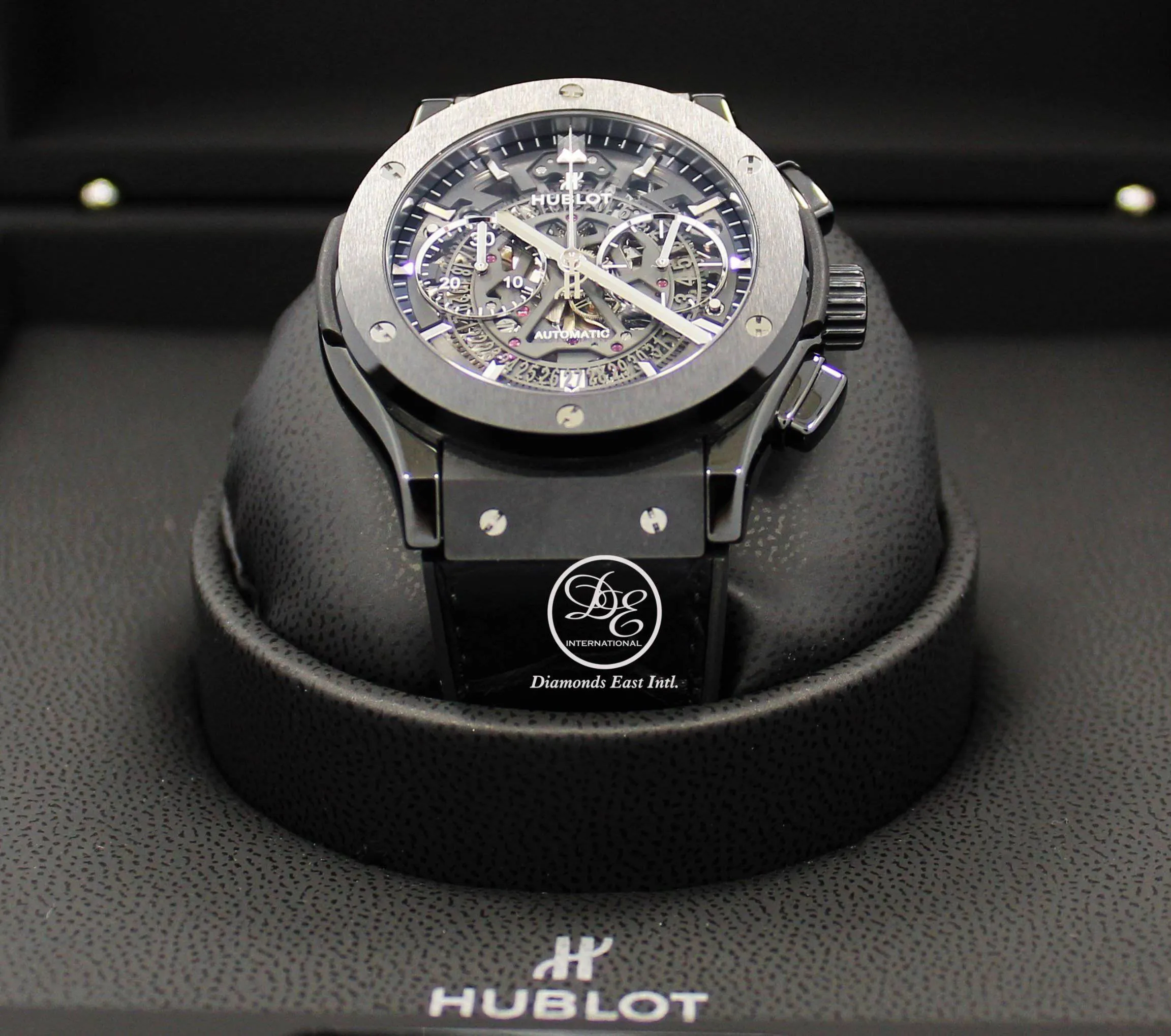 Hublot Fusion Aerofusion Black Magic Chronograph Skeleton Dial 525.CM.0170.LR BOX/PAPERS