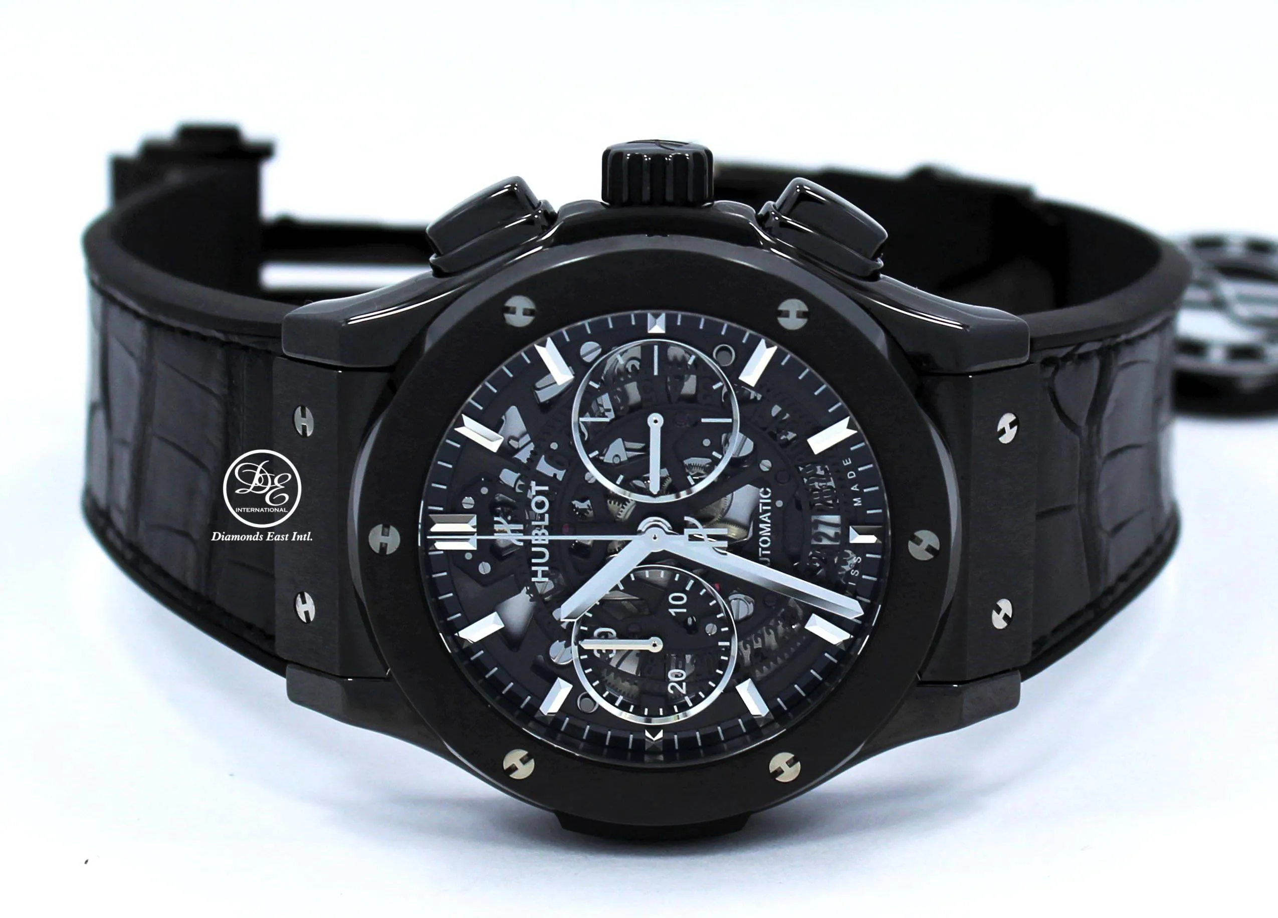 Hublot Fusion Aerofusion Black Magic Chronograph Skeleton Dial 525.CM.0170.LR BOX/PAPERS