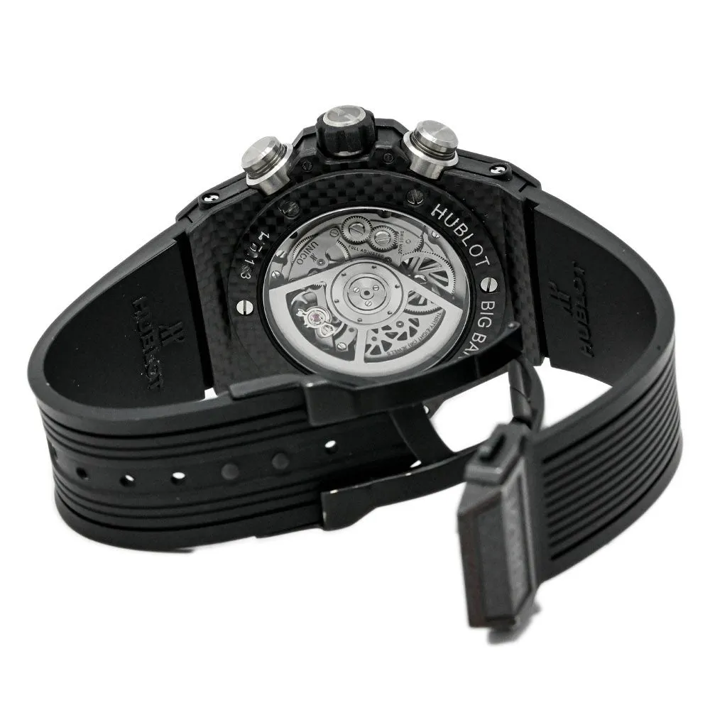 Hublot Men's Big Bang Unico Carbon Fiber 45mm Skeleton Dial Watch Reference #: 411.QX.1170.RX