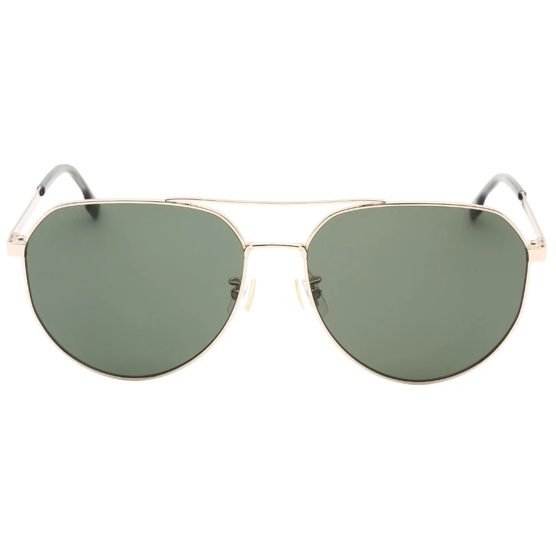 Hugo Boss Green Lens Gold Sunglasses