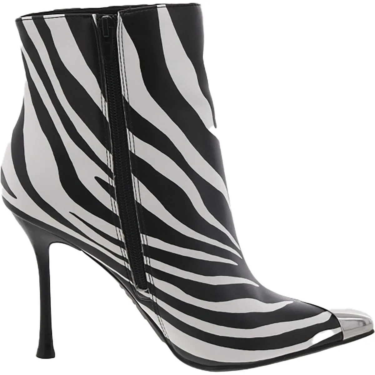 INC Womens Rohese Faux Leather Pointed Toe Ankle Boots Black 7.5 Medium (B,M)