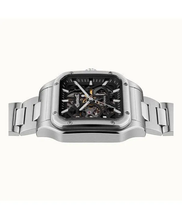 Ingersoll The Ollie Stainless Steel Black Skeleton Dial Automatic I14501 Men's Watch