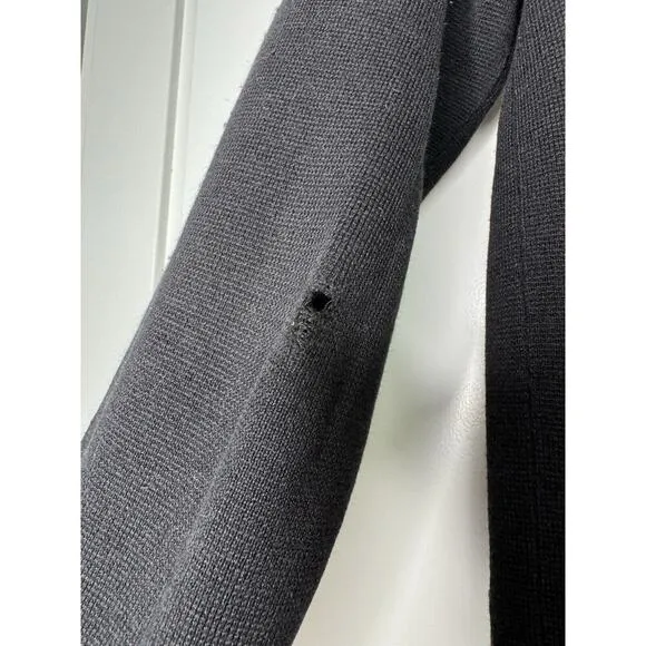 J Crew 365 Juliette collarless Sweater Blazer Open Front Wool Blend Cardigan XS