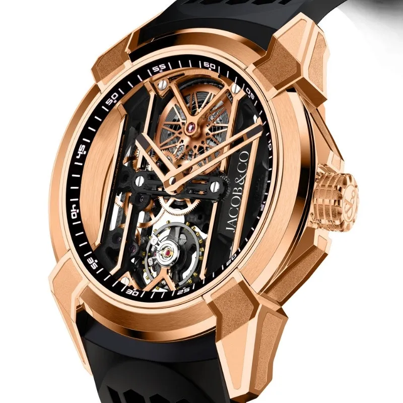 Jacob & Co. Epic X 18K Rose Gold Skeleton Dial - EX110.43.AA.AA.A