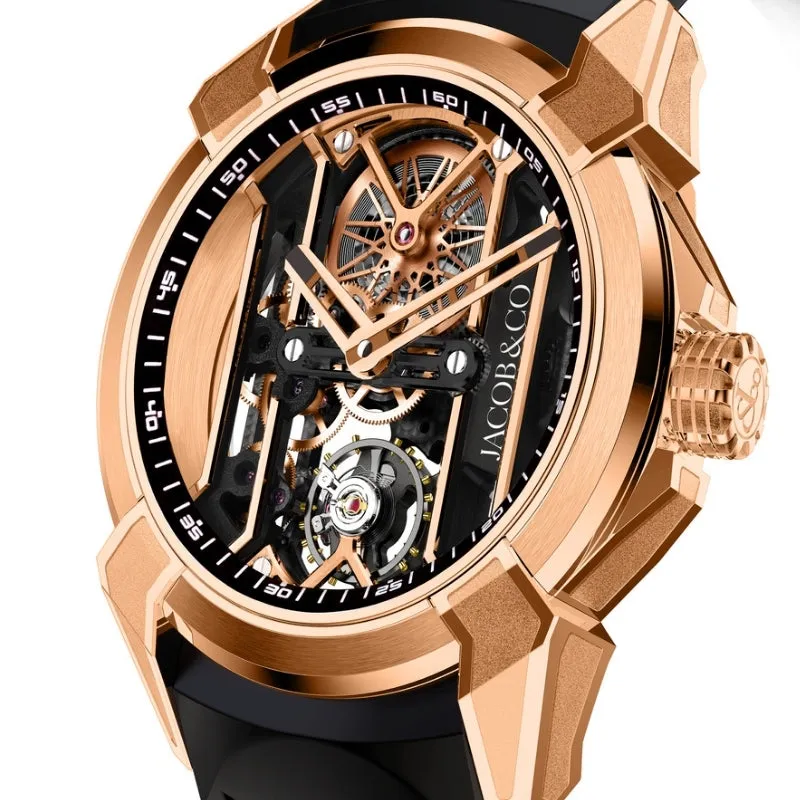 Jacob & Co. Epic X 18K Rose Gold Skeleton Dial - EX110.43.AA.AA.A