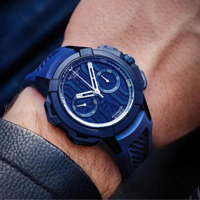 Jacob & Co. Epic X Chrono 44mm Blue Titanium - EC400.22.AF.AA.A