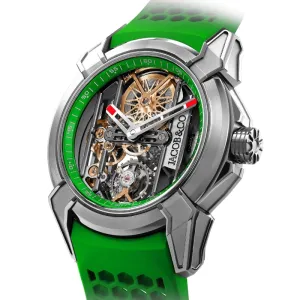 Jacob & Co. Epic X Titanium Skeleton Dial Green - EX110.20.AC.A