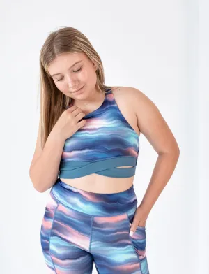 Jill Yoga Cross Over High Neck Active Crop
