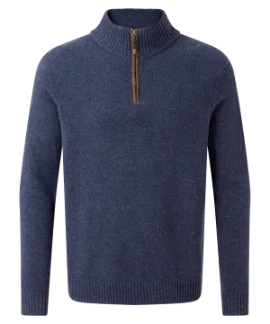 Kangtega Quarter Zip Sweater - Rathee Blue